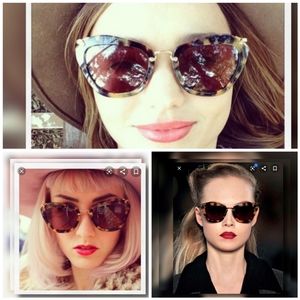 Miu Miu Smu 10n Havana Sunglasses